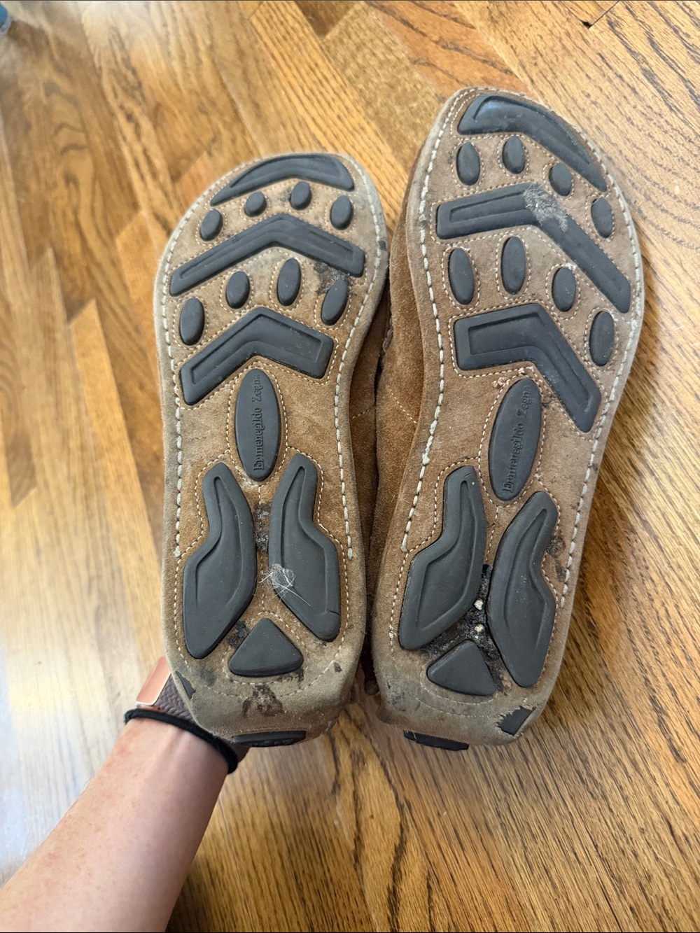 Brown Suede Men's Casual Lace-Up Shoes - Picture 4 of 4
